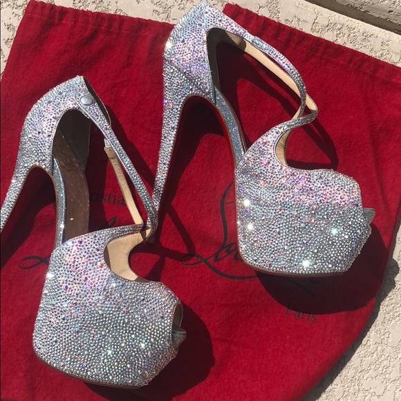 Christian Louboutin Shoes - christian louboutin exagona swarovski 160mm